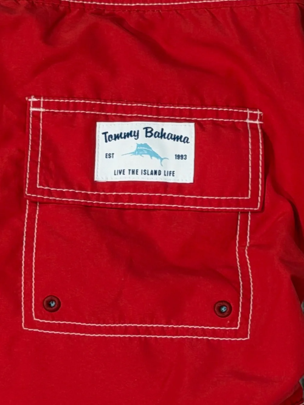 Tommy Bahama Red Swim Trunks Board Shorts Men's Beach Summer